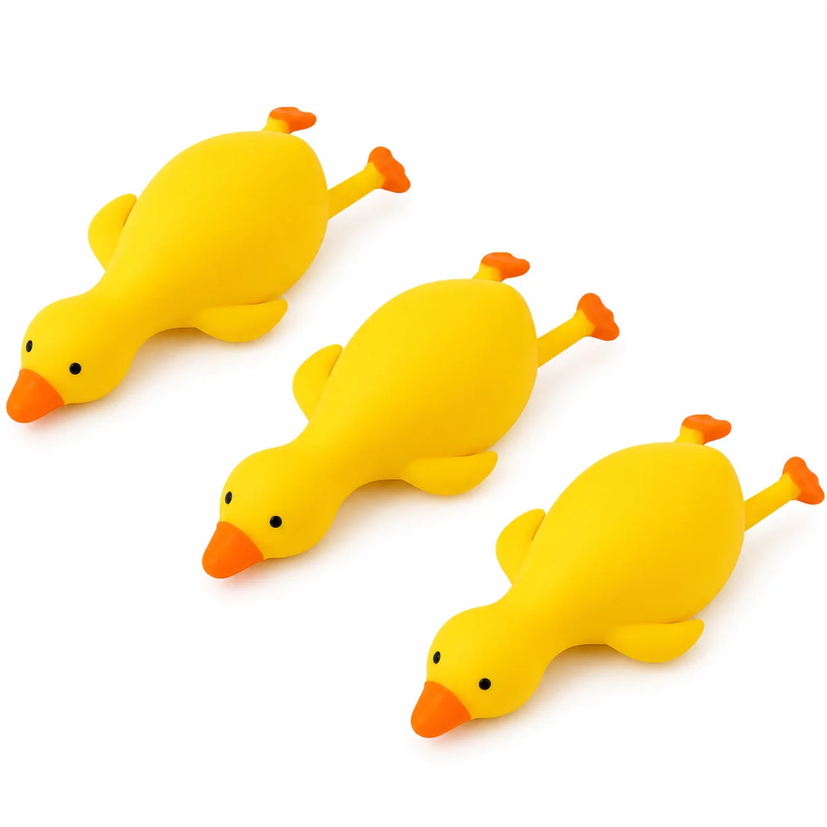 Creative Big Yellow Duck Squishy Toy, TPR Soft Rubber Cartoon Duck Stress Relief Squeeze Toy, Slow Rising Fidget Sensory Toy