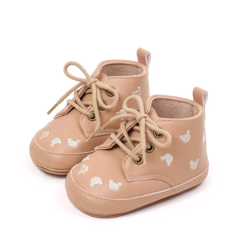 2025 Cartoon Embroidery Baby Girl Boy Fashion Non-slip Shoes Spring Autumn High Quality Newborn Infant Toddler Casual Shoes