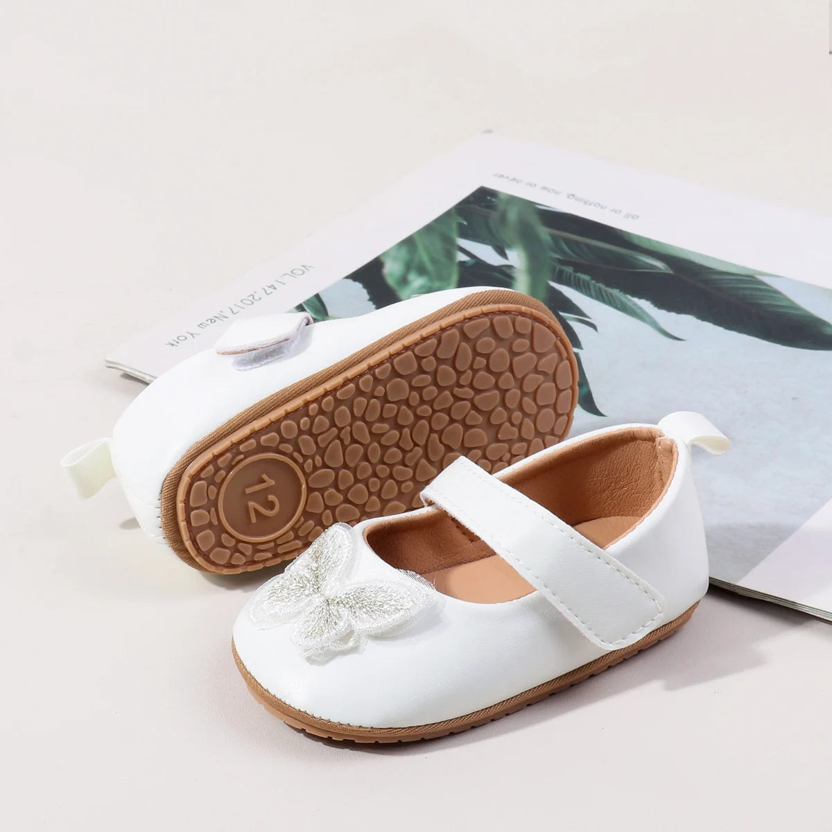 2025 Spring Autum Baby Girl Shoes Cute Bowknot High Quality PU and TPR Sole Anti-slip Toddler For 0-18M Prewalking Baby Shoes