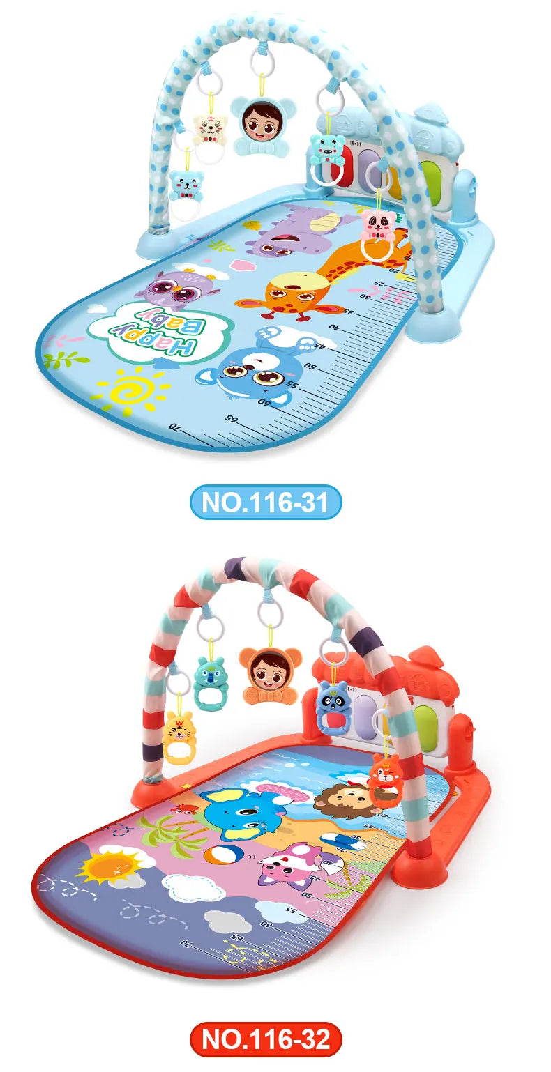 Multifunctional Baby Activity Gym Play Mat Musical Rack Kid Infant Fitness Frame Educational Crawling Carpet Toy Children Gift