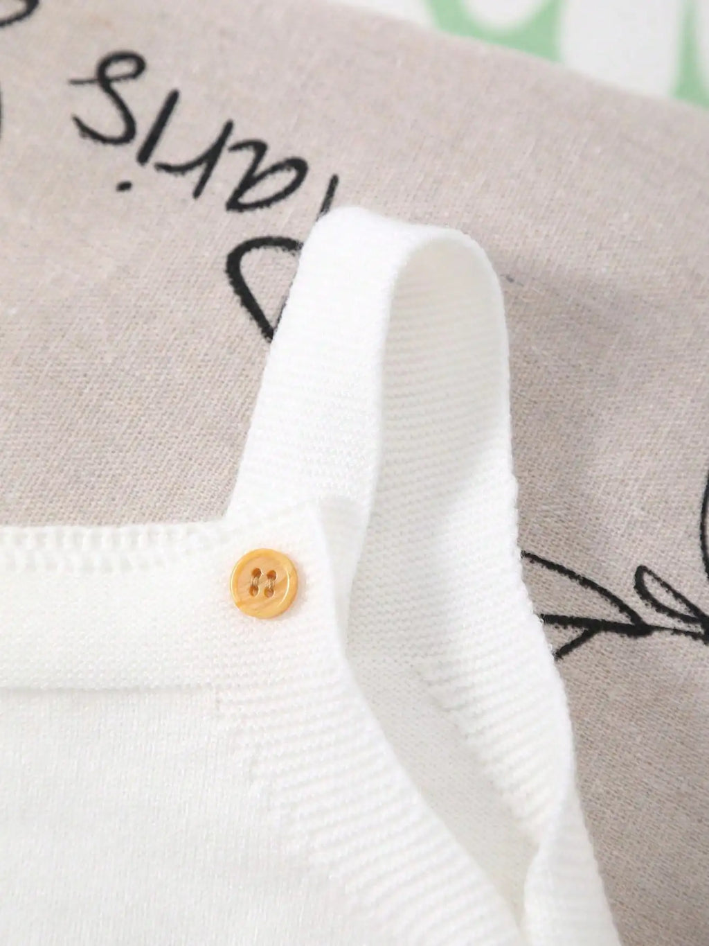 Cute and Sweet Summer Romper for Baby Girls with Colorful Embroidered "One" Lettering and Knit Suspenders