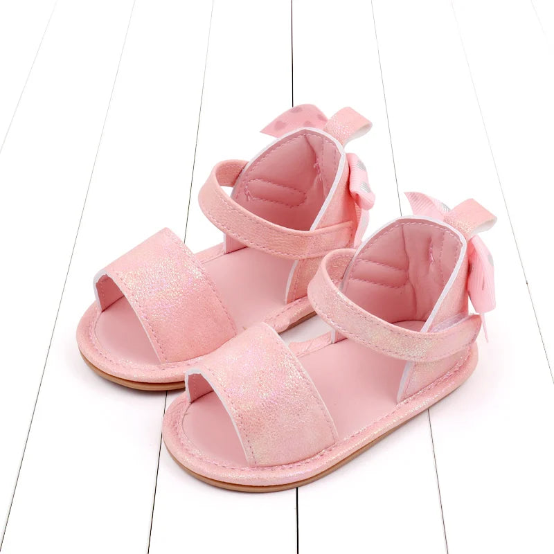Baby Sandal  Summer New Design Soft PU Beautiful Butterfly Bow High Quality Anti-slip Sole Casual Style New Fashion BJZ3231