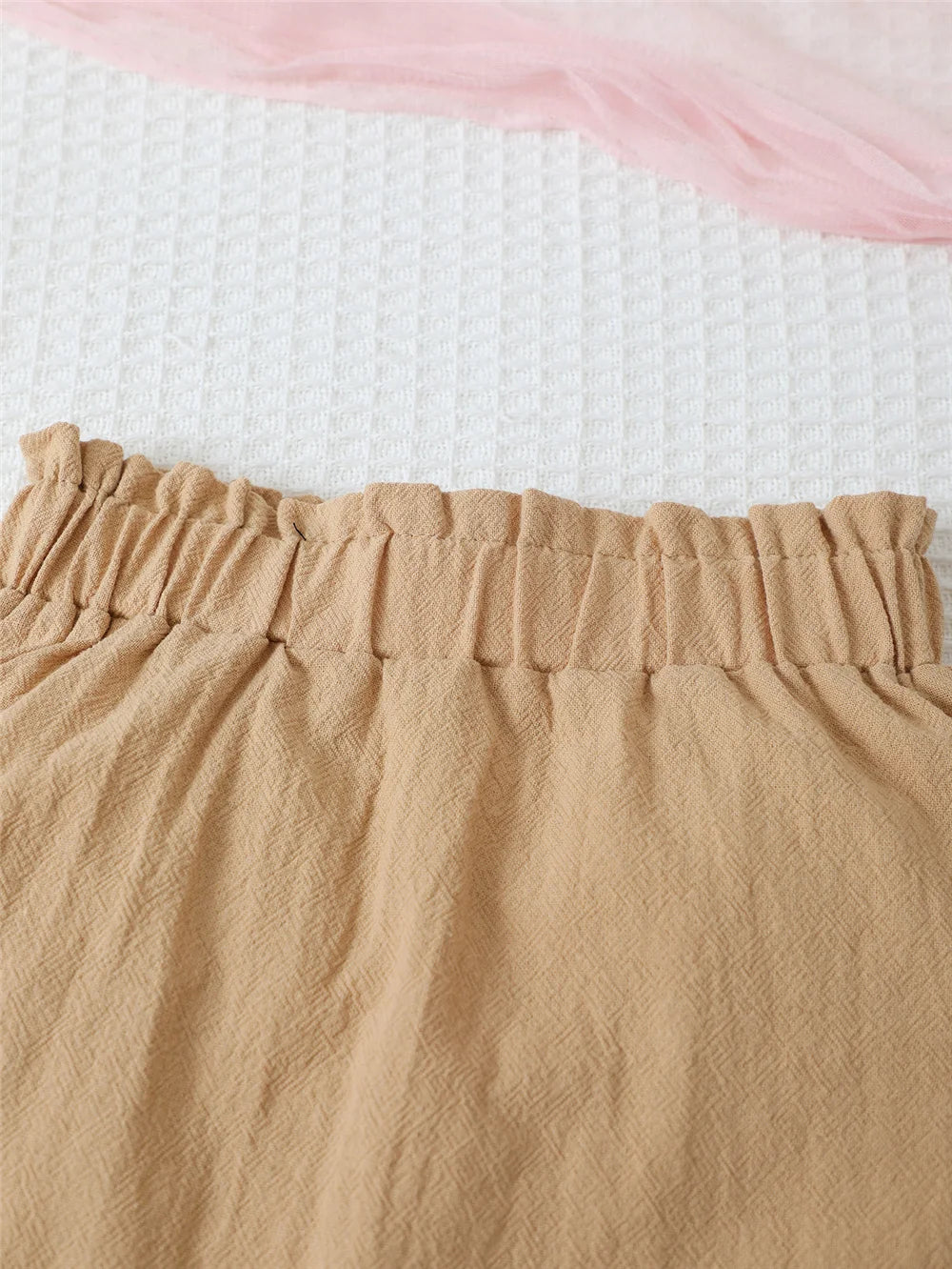 Summer Baby Girl Set Sleeveless Ruffle Top+Brown Half Body Skirt 2-piece Set 0-3 Year Old Baby Girl Fashion Set