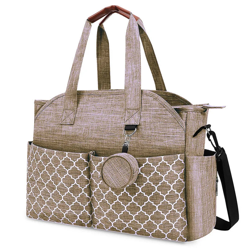 Diaper And Bottle Storage Bag For Strollers 43 By 29 Cm Large Capacity Multifunctional Baby Bag