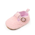Winter Cute Baby Girl Boy Velvet Cotton Shoes Warm Plush Comfortable TPR Sole Anti Slip Solid High Quality Walking Shoes BMB4005
