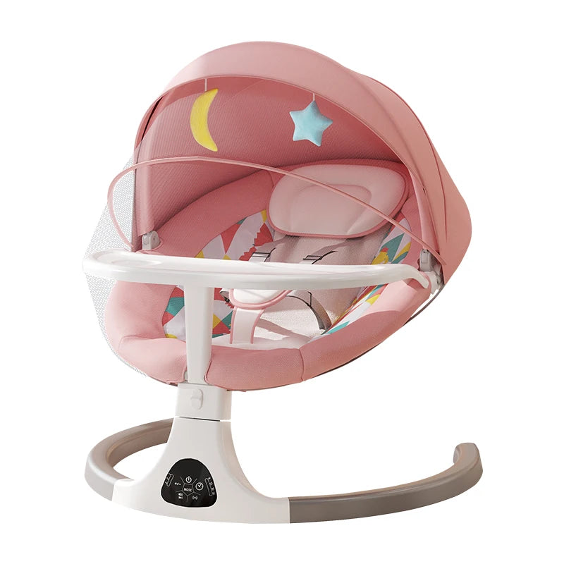 Smart Electric Baby Swing and Automatic Rocking Bassinet with Cradle Style Sleeping Basket