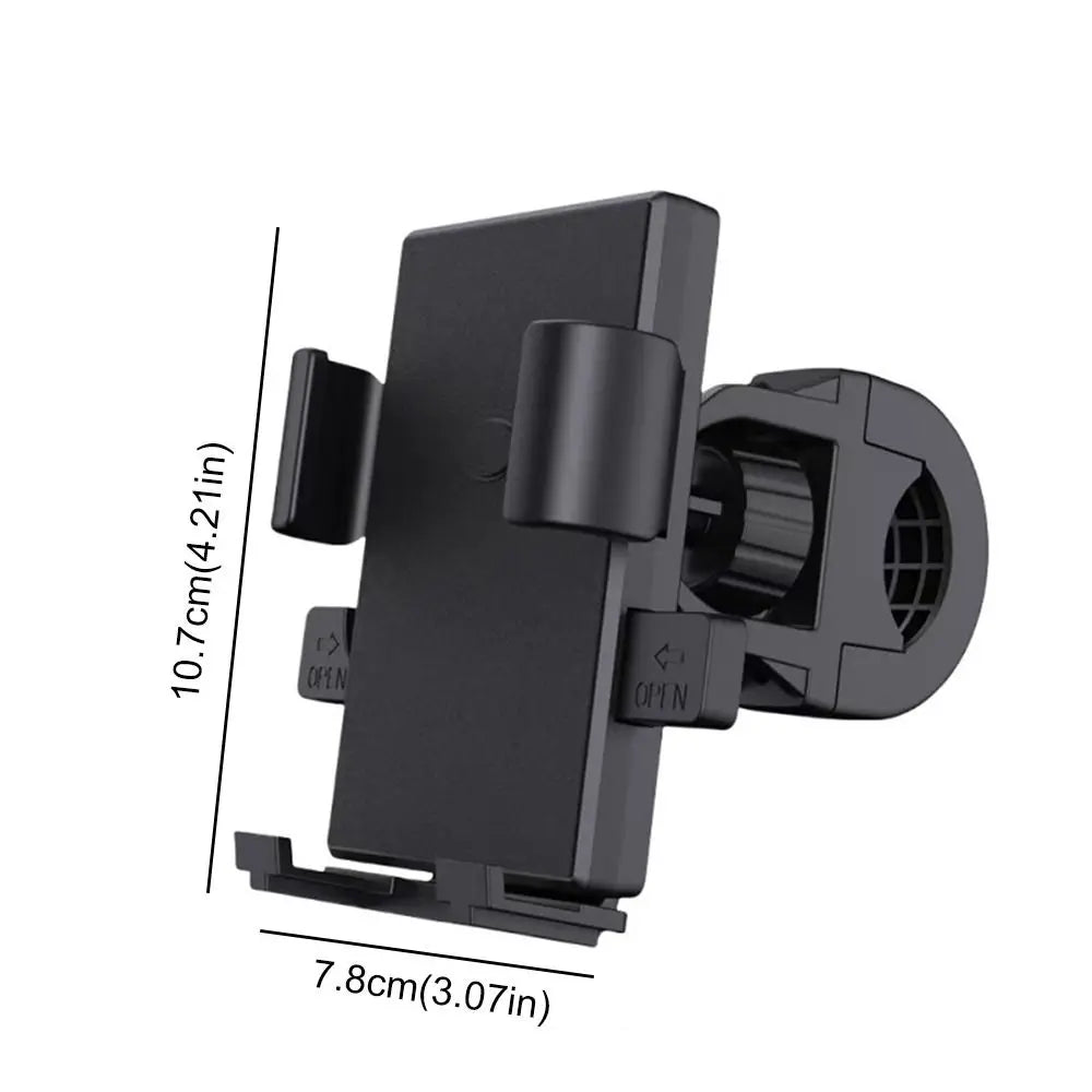 Baby Stroller Cell Phone Holder Baby Pram 360° Rotate Smartphone Bracket Shockproof Adjustable Lazy Phone Holder