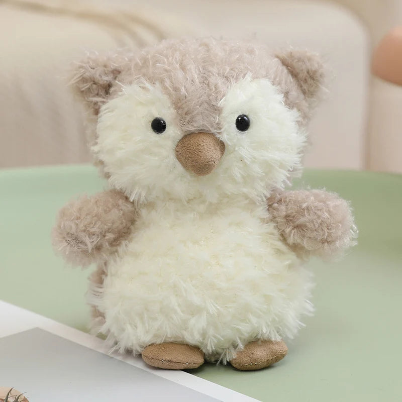 20cm Soft Furry Plush Toys Cute Stuffed Animals Fox Owl Pig Lamb Chick Duck Cuddly Companions