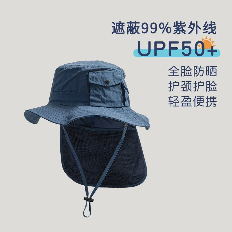 SunGuard Kids Quick Dry Sun Protection Hat Model SgHat01 For Summer Beach Boys And Girls