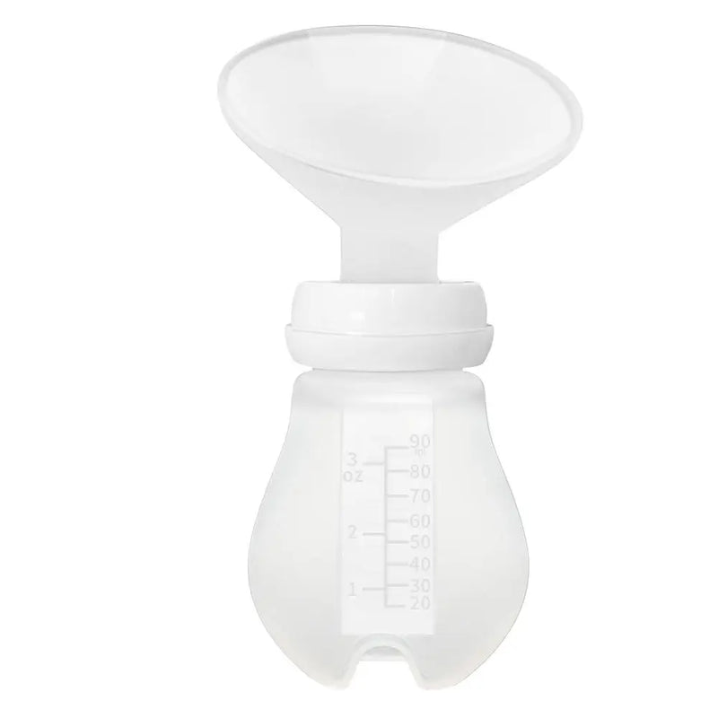 Manual Silicone Breast Pump for Maternity Breast Milk Collector Two-in-One Comfortable Feeding Newborns Pumping Tool