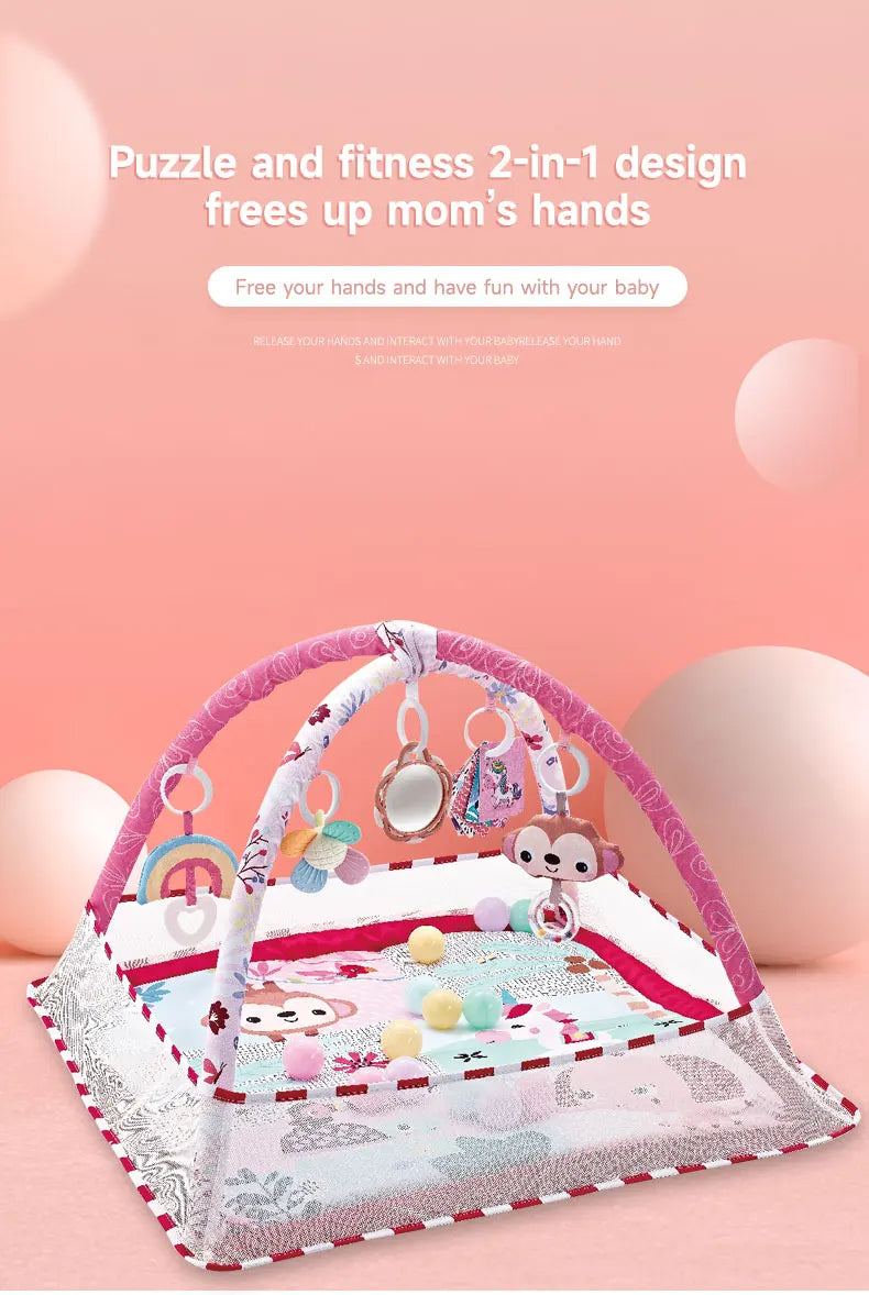 Baby Enlightenment Game Mat Crawling Blanket Early Education Activity Gym Multifunctional Fence Fitness Frame Toys