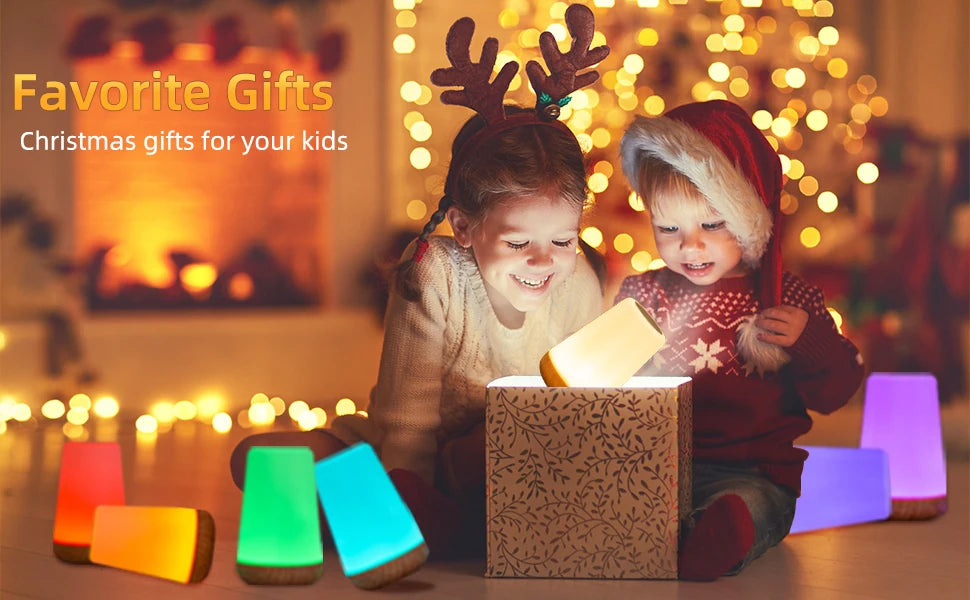 Sleeping Night Light Bedside LED Desktop Decoration Night Light Remote Control Touch 13 Colors Atmosphere Light Lamp with Hook