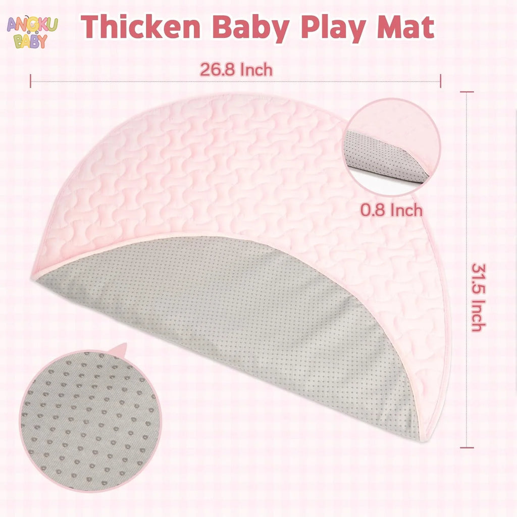 3 in 1 Baby Activity Gym Thickened Educational Fitness Frame for Children Foldable Infant Tummy Time Play Mat Stable Baby Toys