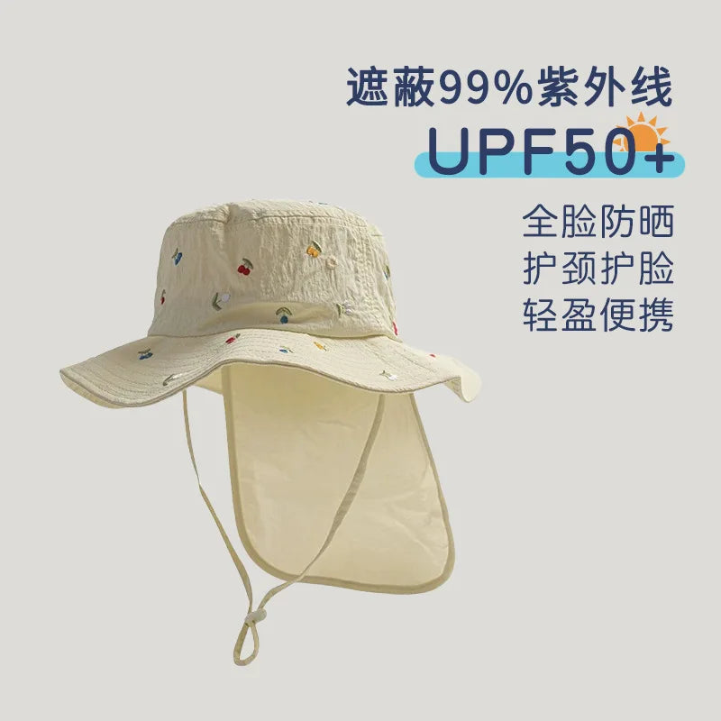 SunGuard Kids Quick Dry Sun Protection Hat Model SgHat01 For Summer Beach Boys And Girls