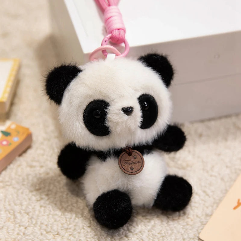 Soft Plush Animal Pendant Dolls Panda Fox Sloth Cat Dinosaur Bunny Capybara Pig Stuffed Toys For Children