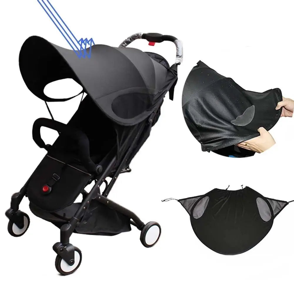 Stroller Accessory Waterproof Windproof Sun Protection Baby Stroller Sun Visor Sun Cover Sun Shade Canopy Baby Pram Awning