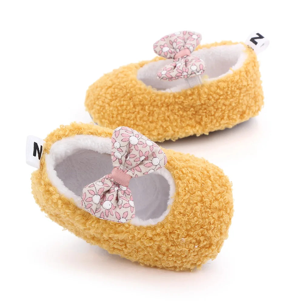 Baby Winter and Autumn Style Multiple Choices High Quality Soft Cotton Warm and Plush Toddler Shoes Anti-slip Sole Prewalking