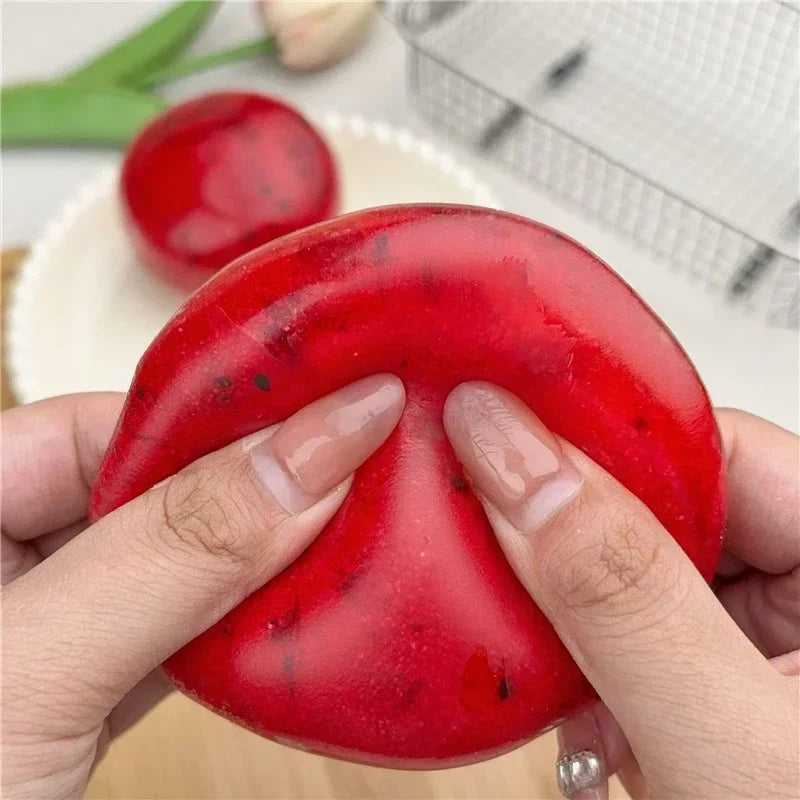 Kiwi Watermelon Ice Sand Ball Squishy Squeeze Fidget Toy Vaseline Stress Relief Noise ASMR Sensory Toy For ADHD Autistic Gift