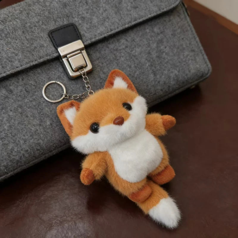 Wholesale New Cute And Exquisite Animal Plush Pendant Kawaii Fox Toy Pretty Peacock Keychian Backpack Charm Kid Birthday Gift