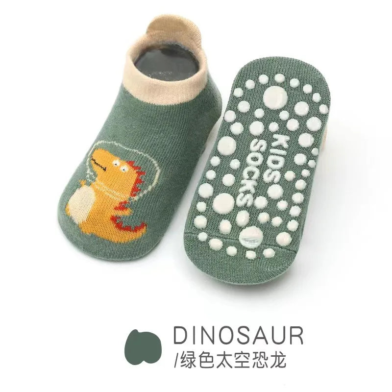 Non Slip Baby Toddler Socks Soft Anti Skid Floor Socks for Newborns and Infants With Rubber Grips For 0-5Years Cotton Baby Socks