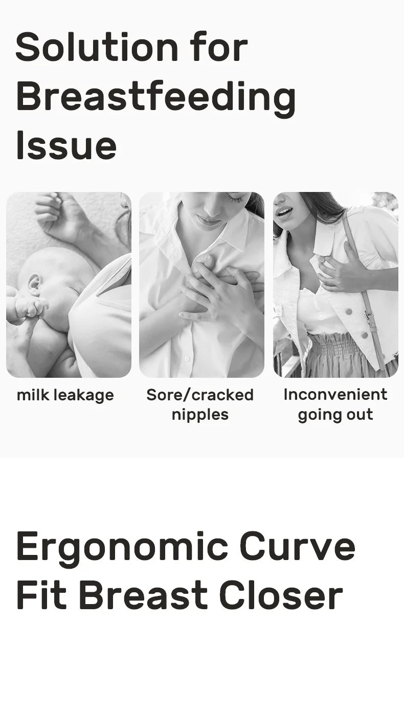 NCVI Breast Milk Collector, Milk Catcher, Breast Shells Protect Sore Nipples for Breastfeeding, Reusable Breastmilk Saver