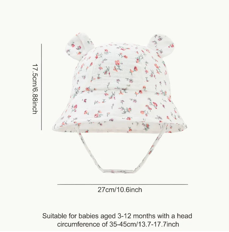 Summer Baby Sun Hat 0-1 Year Old Baby Sunshade Cap Fisherman Hat Infant Breathable Sun Hat Outdoor Beach Hat Boys Girls Casual