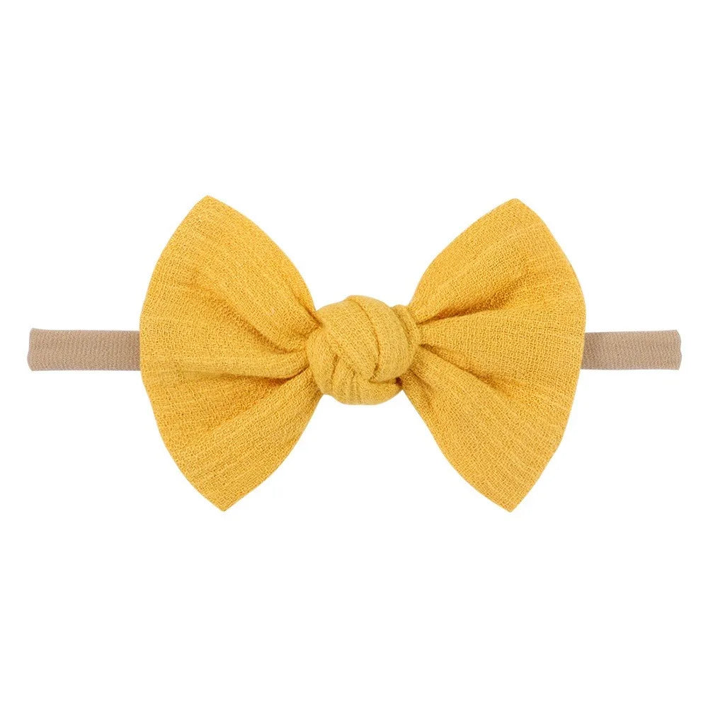 5Pcs/set Set Baby Bows Soft Cotton Hair Bands for Kids Girls Band Newborn Headwear Kids Hair Accessories