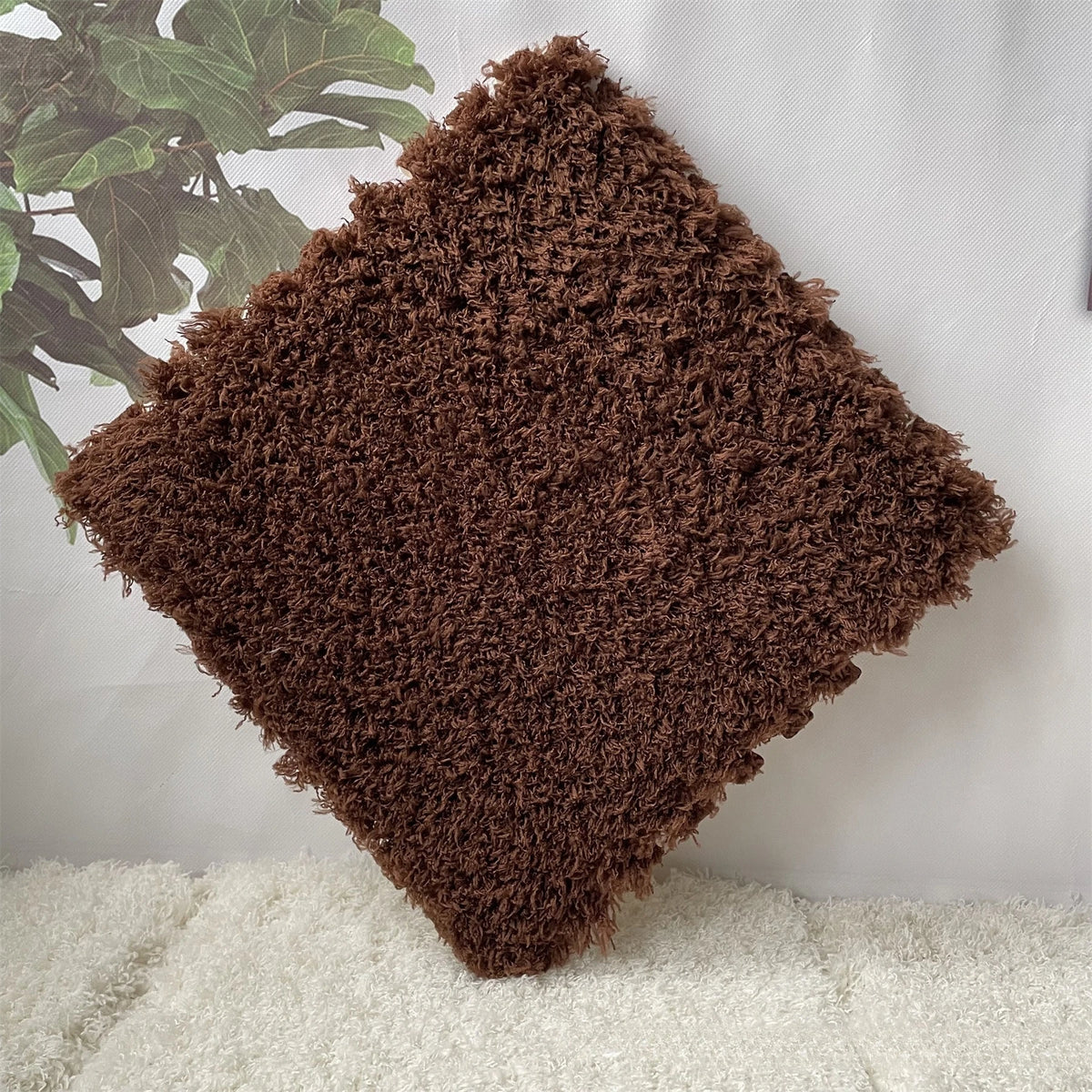 YMXBHN Velvet Plush Puzzle Mats Floor Tiles for Sound Absorbing Non Slip Carpet Full Room Coverage Model YMXBHN
