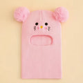 0-3Y Kids Balaclava Toddler Beanie Double Balls Baby Cat Stretchy New Born Girls Boys Beanies Winter Hats for Cold Weather Gear