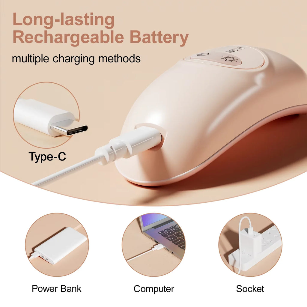NCVI Warming Lactation Massager, 2 Vibration & Heating Modes, Breastfeeding Support for Clogged Ducts, Mastitis, Improve Milk Fl