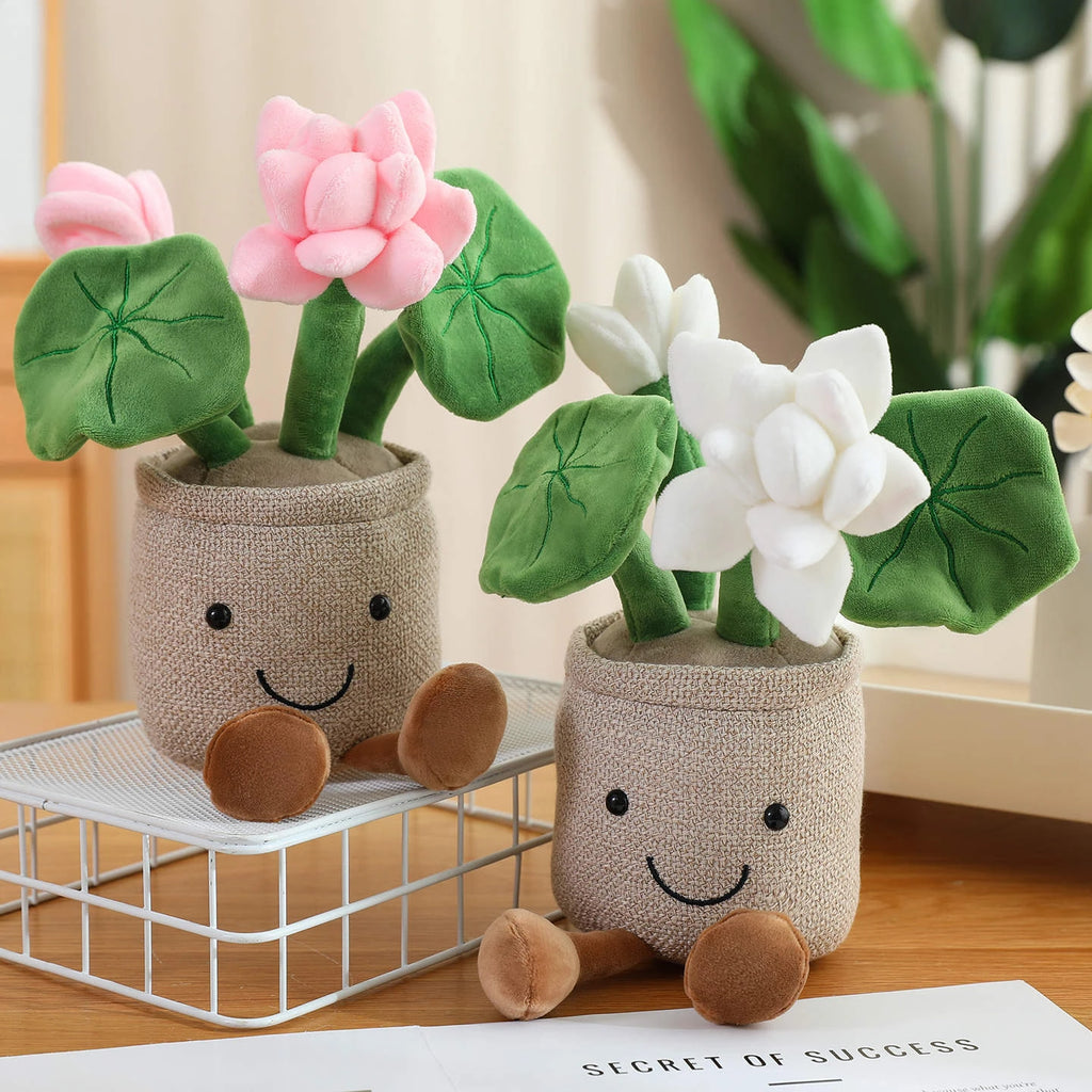 Lifelike Tulip Succulent Plants Plush Stuffed Bookshelf Decor Cake Toy Soft Doll Pendant Kawaii Pillow for Girls Birthday Gifts