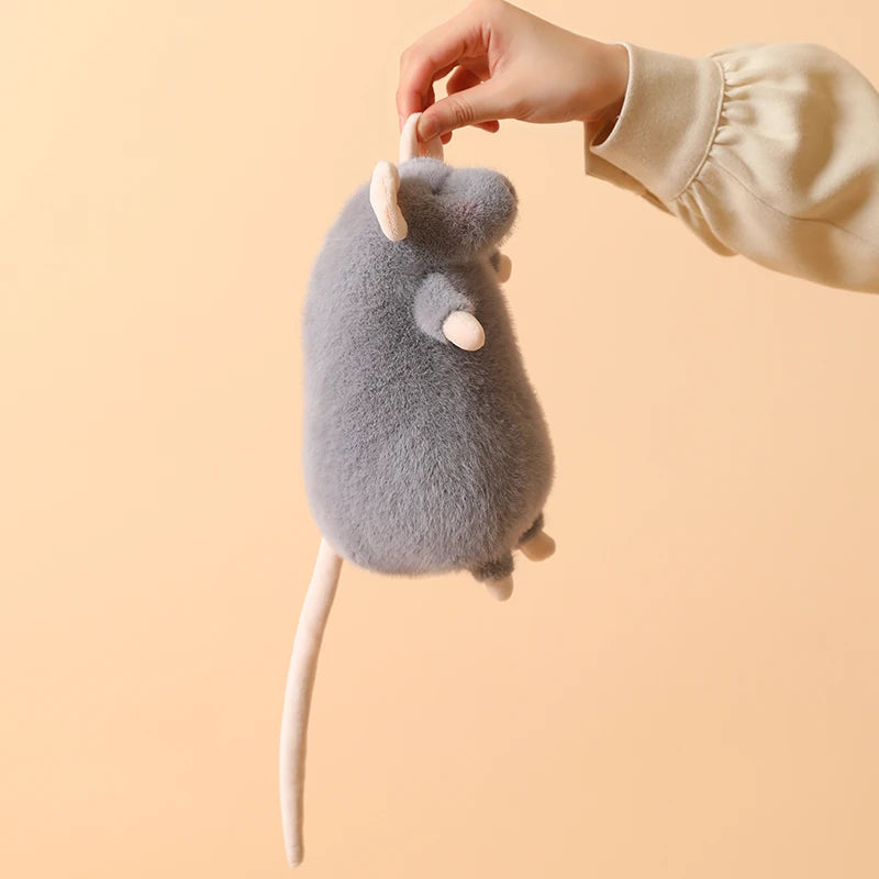 Ncie 1pc 15/21cm Cute Flower Branch Mouse Plush Pendant Kawaii Mouse Backpack Decro Stufffed Animal Happy Birthday Gifts