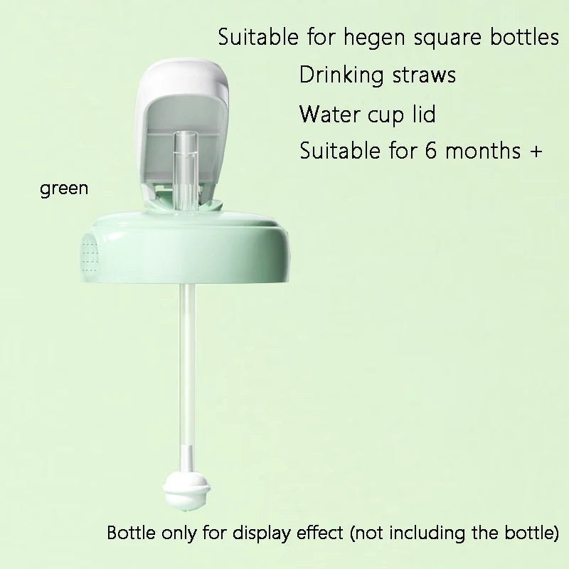 AN PEI Square Bottle Accessories Kit For Hegen Square Bottles With Covers Handle Dust Cover And Straws