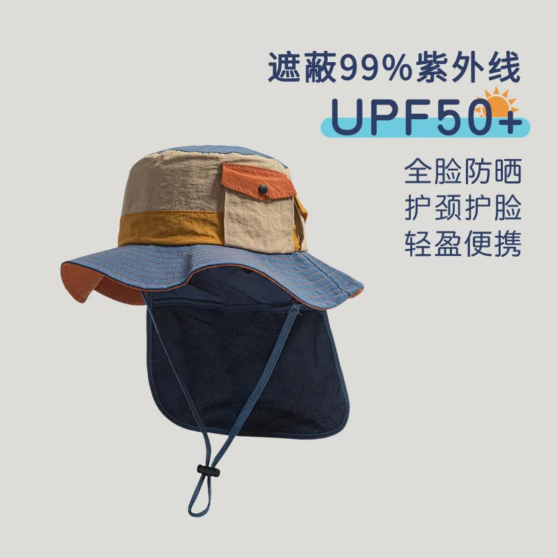 SunGuard Kids Quick Dry Sun Protection Hat Model SgHat01 For Summer Beach Boys And Girls