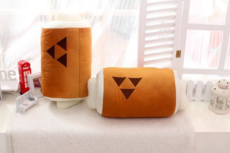 Hot Monster Hunter Huge Grilled Meat Pillow Plush Barbecu with Big Bone Stuffed Toy Children's Christmas Home Decoration Gift