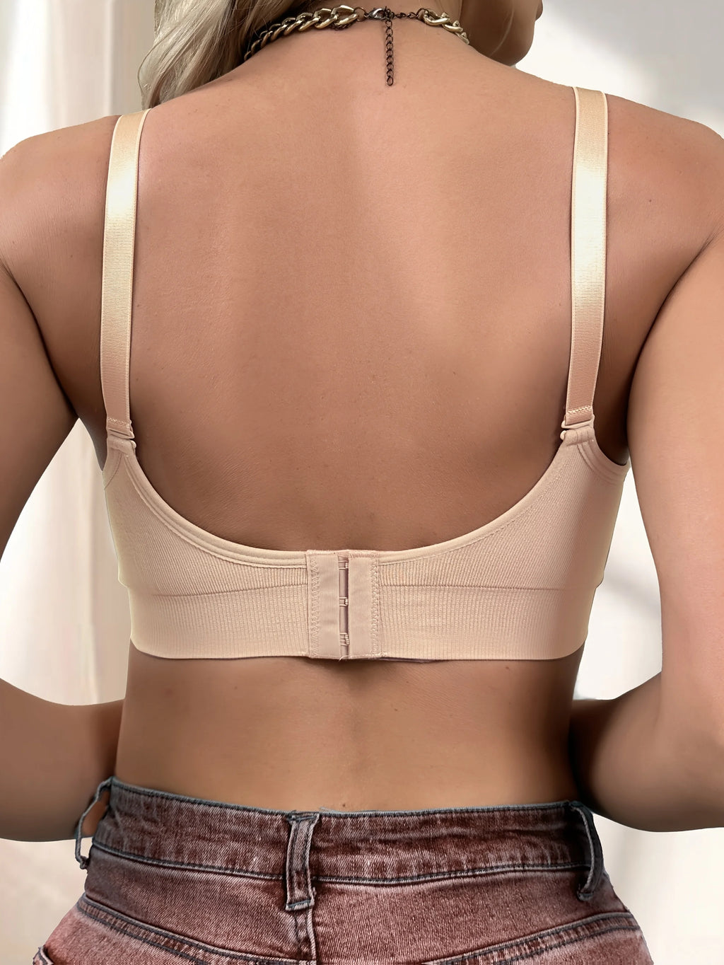 Two-Pack Ribbed Wire-Free Comfortable Front-Opening Nursing Bra