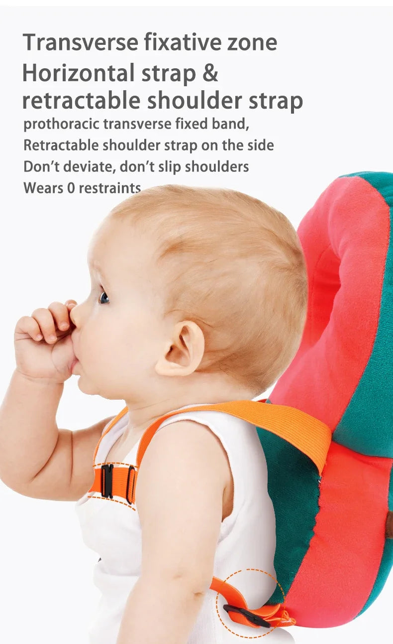 Baby Walking Head Protection Pad and Collision Prevention Backpack Pillow For Kids Soft Crystal velvet Cartoon Security Pillows