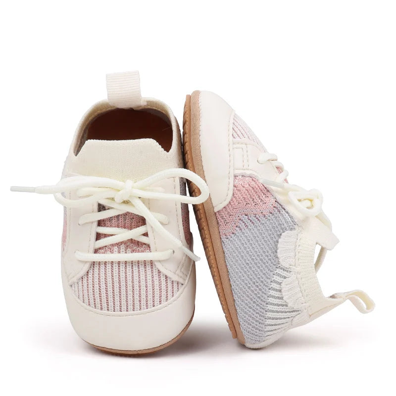 2025 Spring And Autumn 0-18M Baby Boys and Girls Pre-walking Indoor Outdoor Toddler Shoes Casual Sports Style With Soft Sole