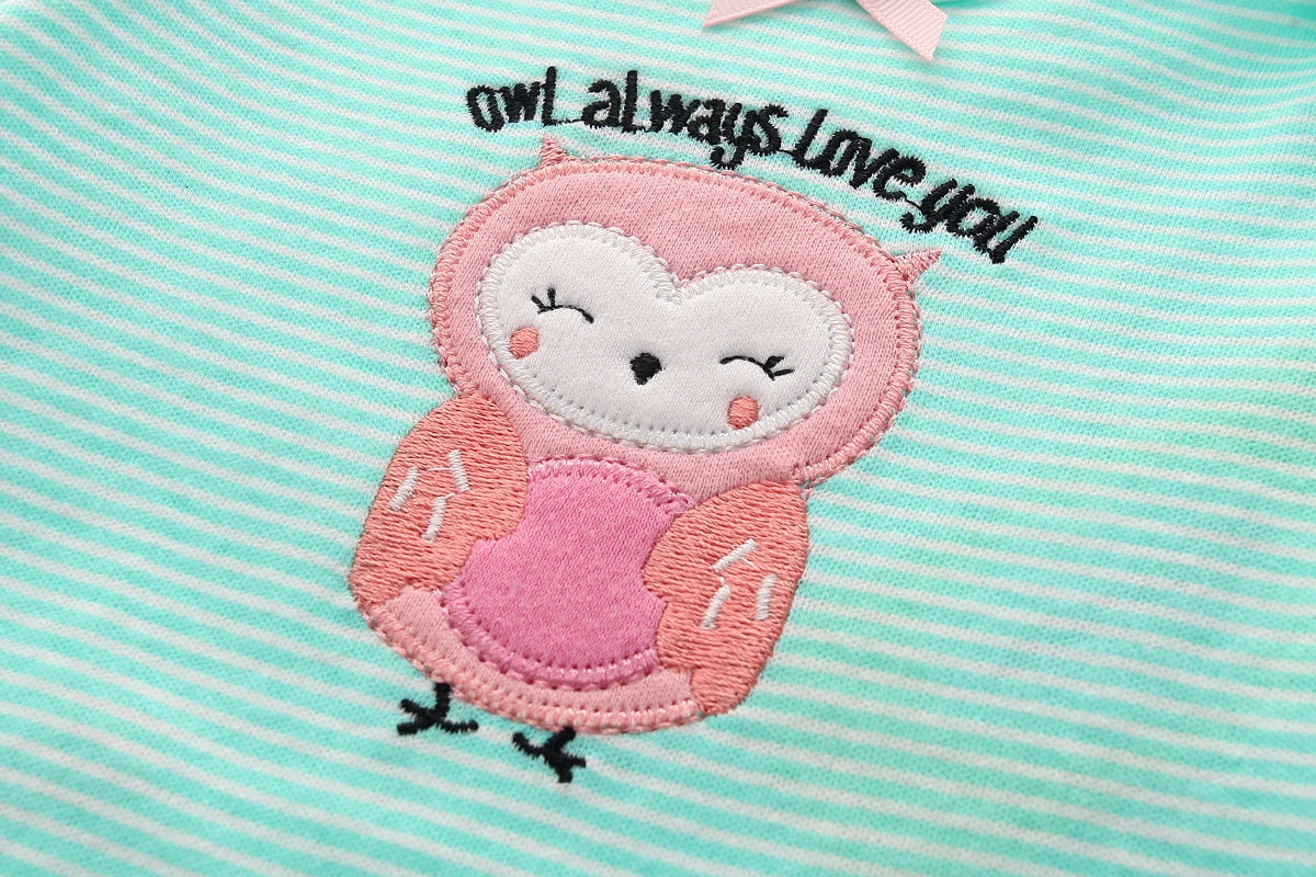 6-Piece Cartoon Cute Baby Unisex Bodysuits Summer Short Sleeve Newborn Boy Girl Onesies 0-12 Months Infant Clothes