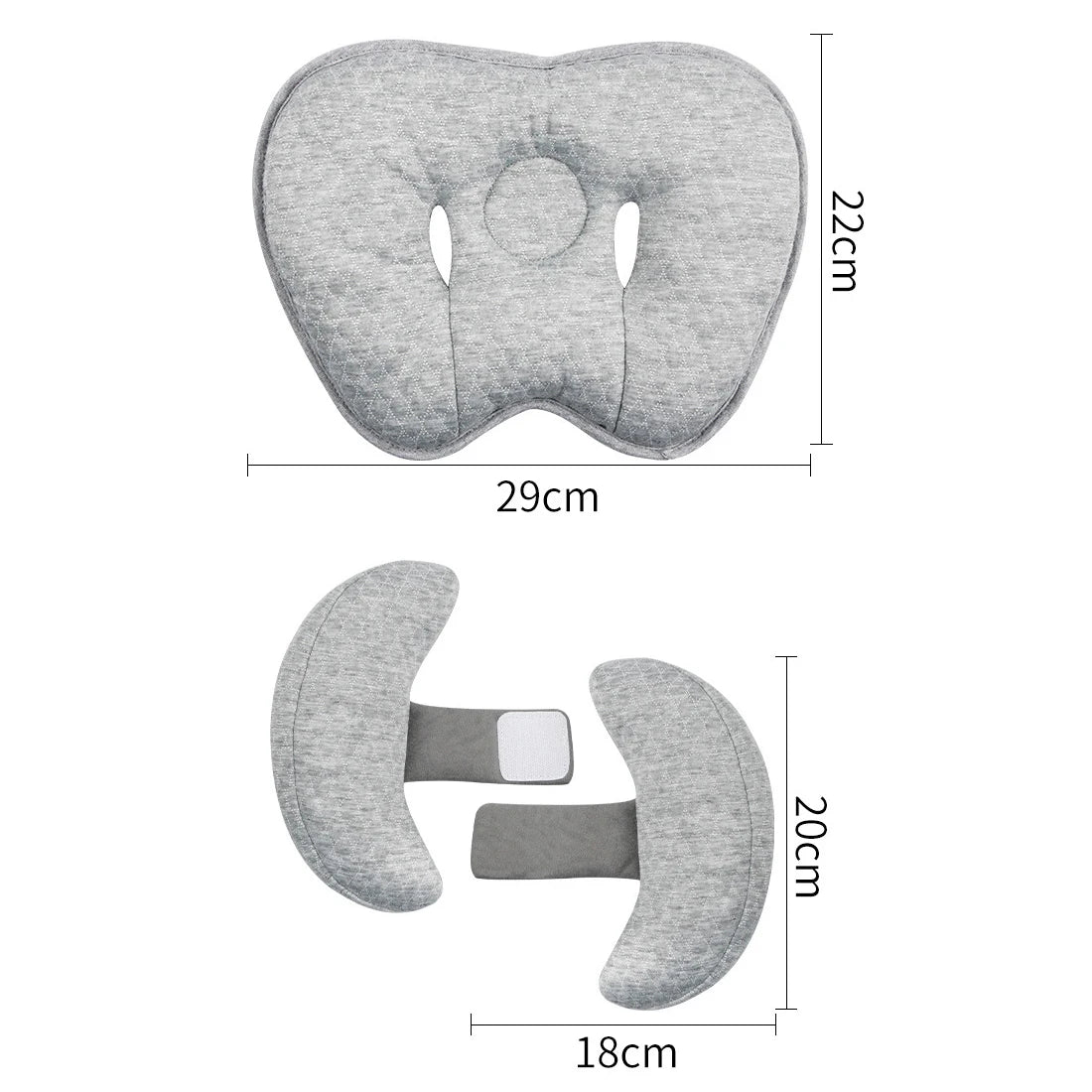 Baby Pillow Stroller Baby Head and Neck Support Pillow U-shaped Headrest Body Fixation Anti Roll Children's School Cushion