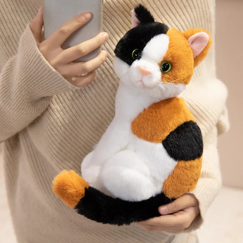 Hot Kawaii Cat Plush Doll Soft Stuffed Animal Simulation Plush Kitten Toys for Children Cartoon Kids Girl Baby Birthday Gift