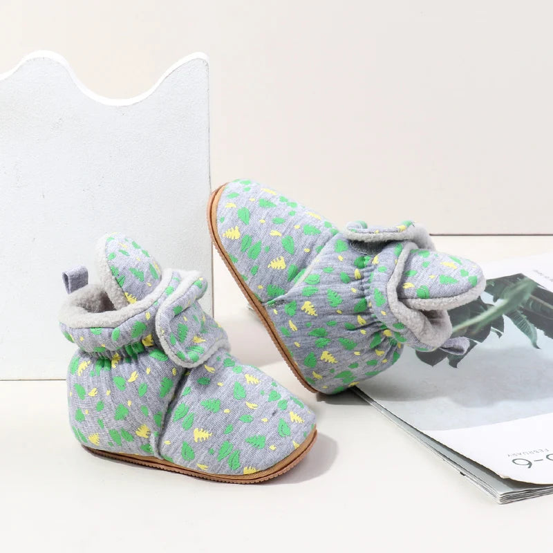 Winter Baby Boys And Girls First Walking Toddler Shoes With Fashion Design And High Quality TPR Sole For 0-18M Baby Unisex