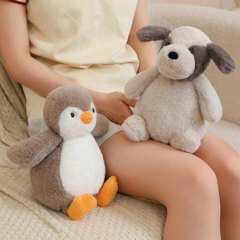 23cm Tuanzi Animal Series Plush Doll Rabbit Monkey Puppy Koala Cow Dinosaur Penguin Pig Toy Soft Stuffed Child Birthday Gift