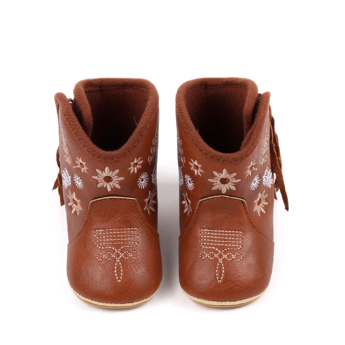 Fashionable And Popular Baby Shoes Western Denim Midsole Boots Autumn And Winter Warm And Anti Slip Casual Walking Shoes