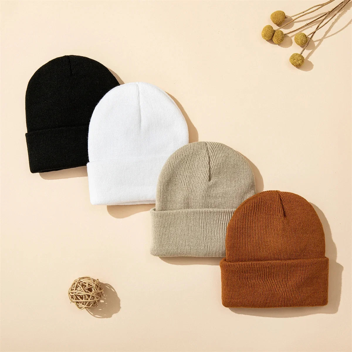 Kids Winter Hats for Newborn Boys Crochet Bonnet Toddler Girl Cap Children Baby Photography Props Boy Accessories Warmer Stuff