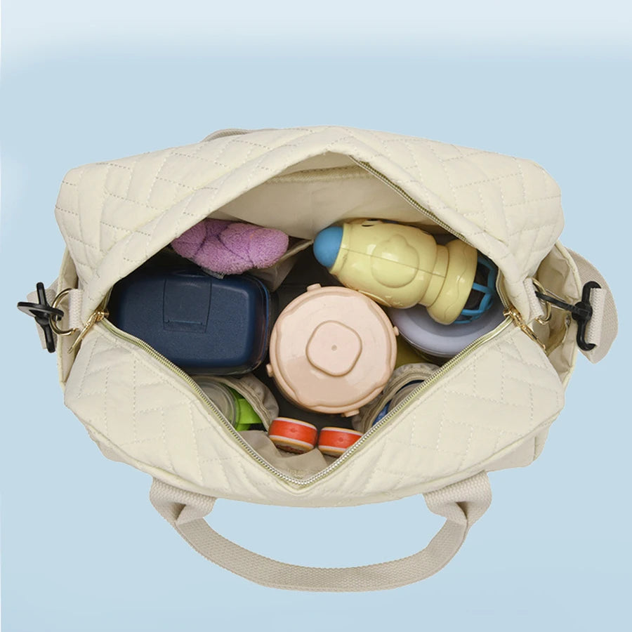 Portable Diaper Bag for Mom Crossbody Handbag Multifunction Baby Stuff Storage Bag, Stroller Hanging Maternity Bag