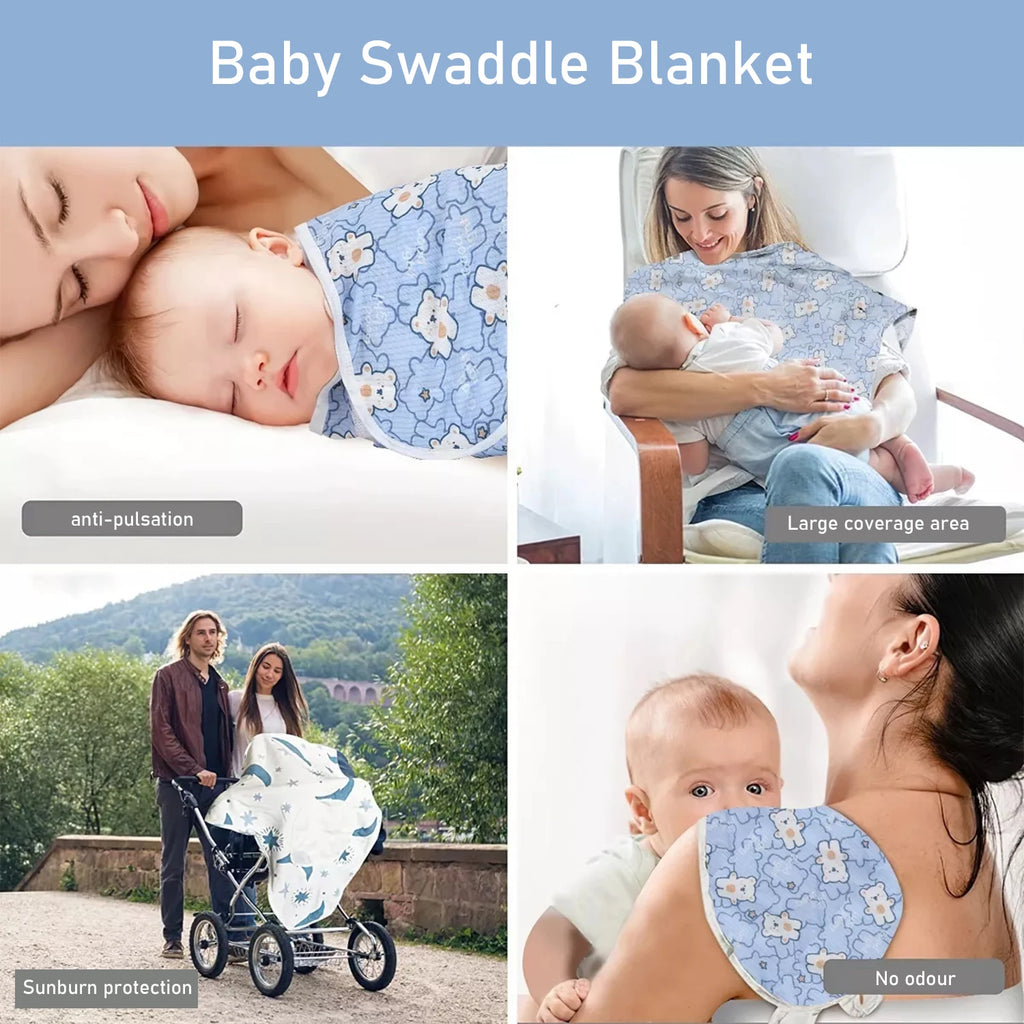 Baby swaddle cloth with high elasticity, shock-absorbing, kick-resistant for newborns.