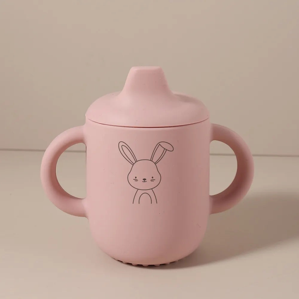 Personalized Baby Silicone Sippy Cup with Name – Custom Toddler Water Bottle