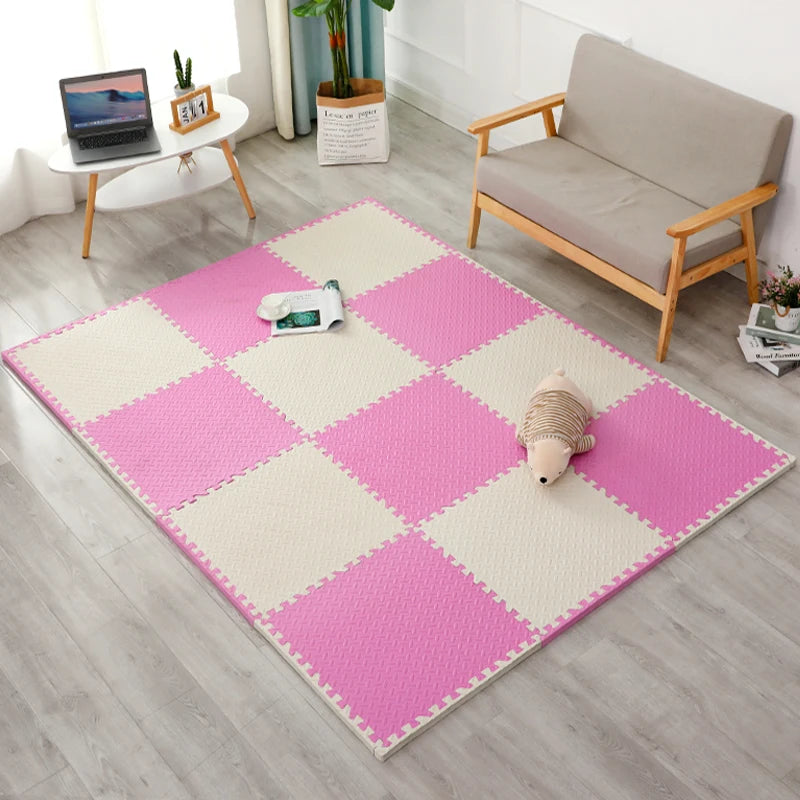 EVA Puzzle Mat 30x30cm Interlocking Non Slip Waterproof Baby Play Floor Tiles Foam Rug