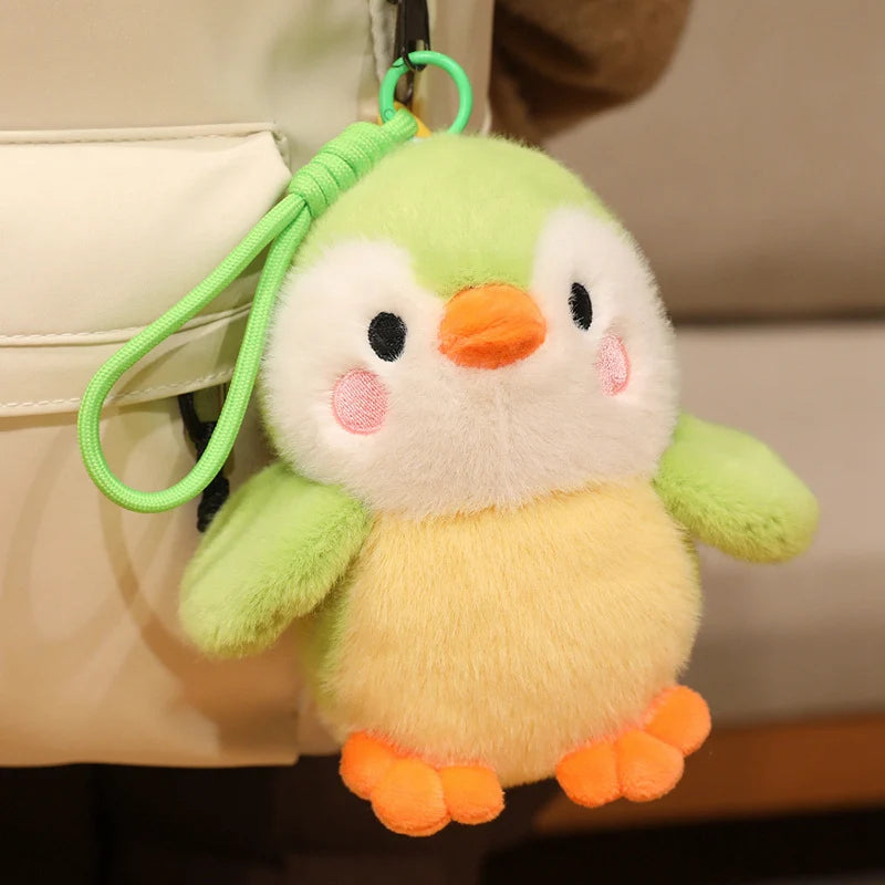 Wholesale 16cm Fluffy Pretty Bird Doll Cartoon Kawaii Pet Plush Toy Lifelike Little Pendants Car Bags Decor Keychain Kid Gift